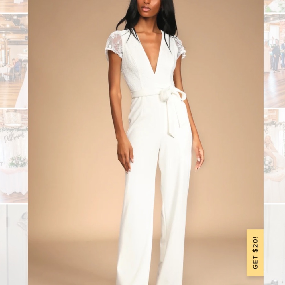 White Jumpsuit from Lulus